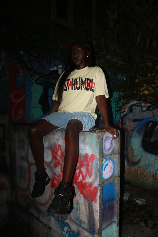 Beige “Art Never Die” Tee