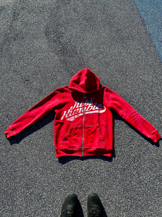 Red Just Humble Zip-Up
