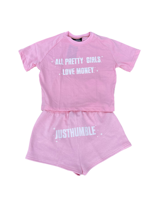 Pink JustHumble “All Pretty Girls Love Money” sets
